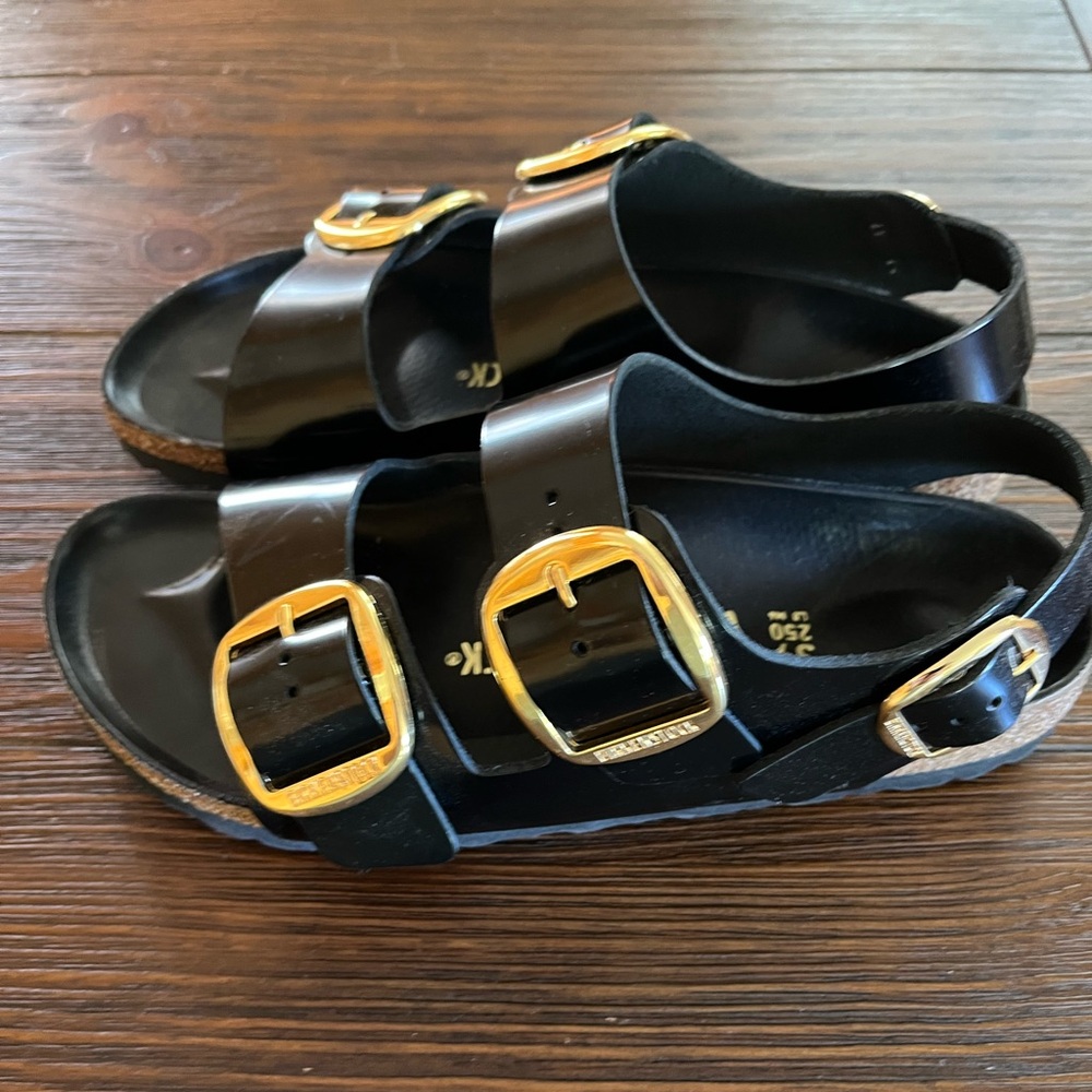 Birkenstock big buckle sandal